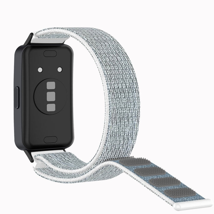 Super Fantastisk Nylon Rem passer til Huawei Band 8 - Sølv#serie_3