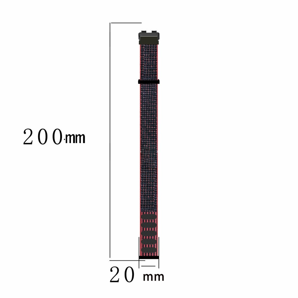 Super Fantastisk Nylon Rem passer til Huawei Band 8 - Sort#serie_4