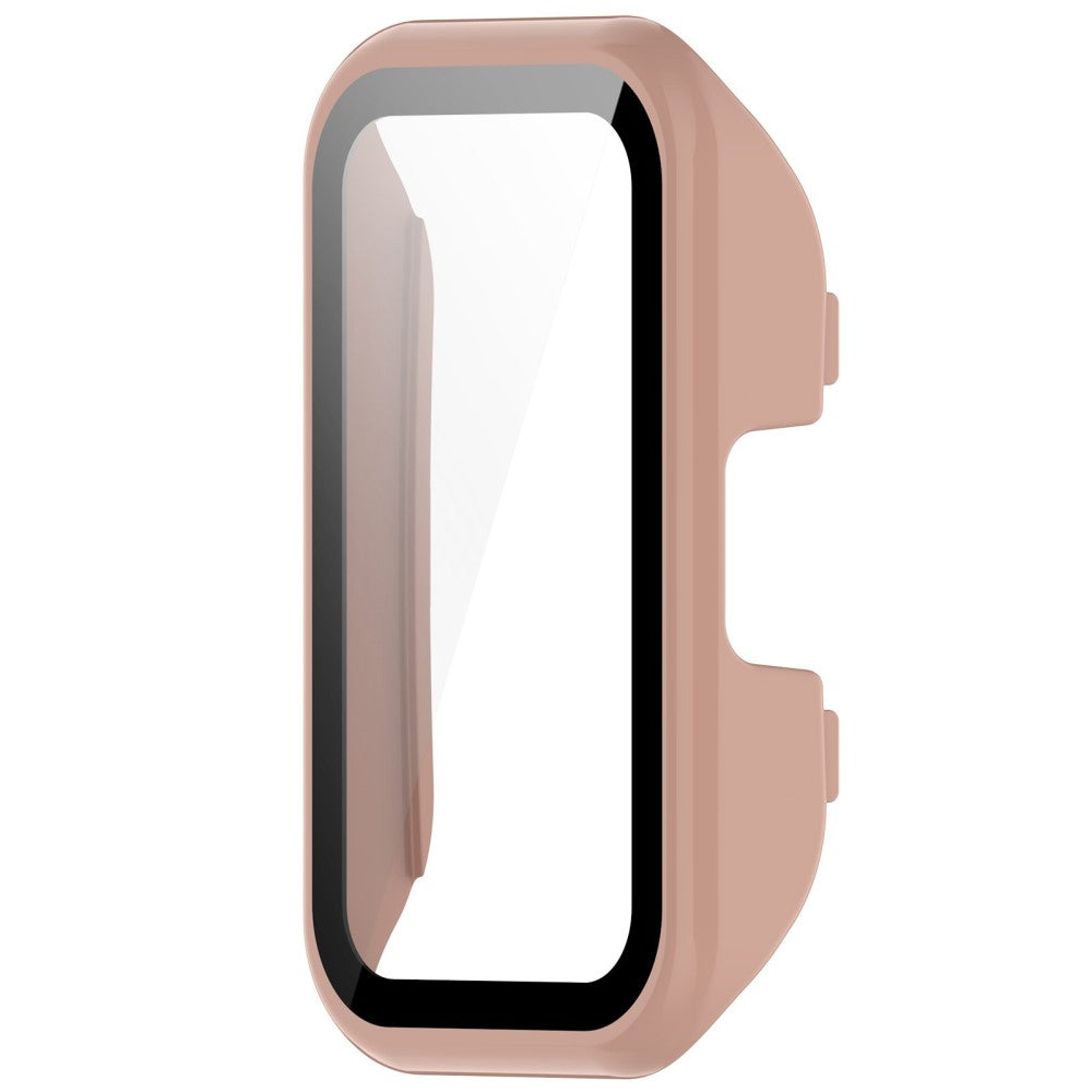 Super Pænt Cover med Skærmbeskytter i Plastik og Hærdet Glas passer til Huawei Band 8 - Pink#serie_1