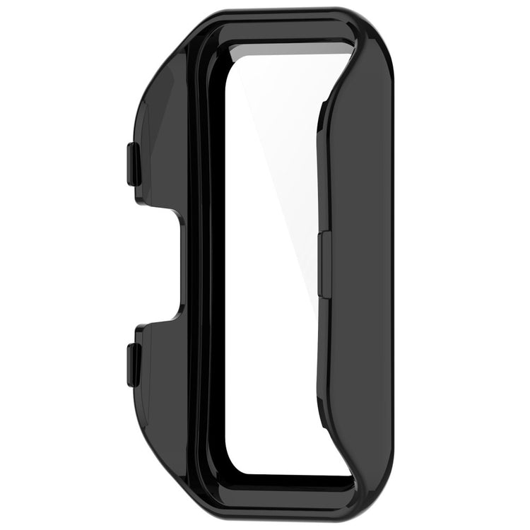 Super Pænt Cover med Skærmbeskytter i Plastik og Hærdet Glas passer til Huawei Band 8 - Sort#serie_2