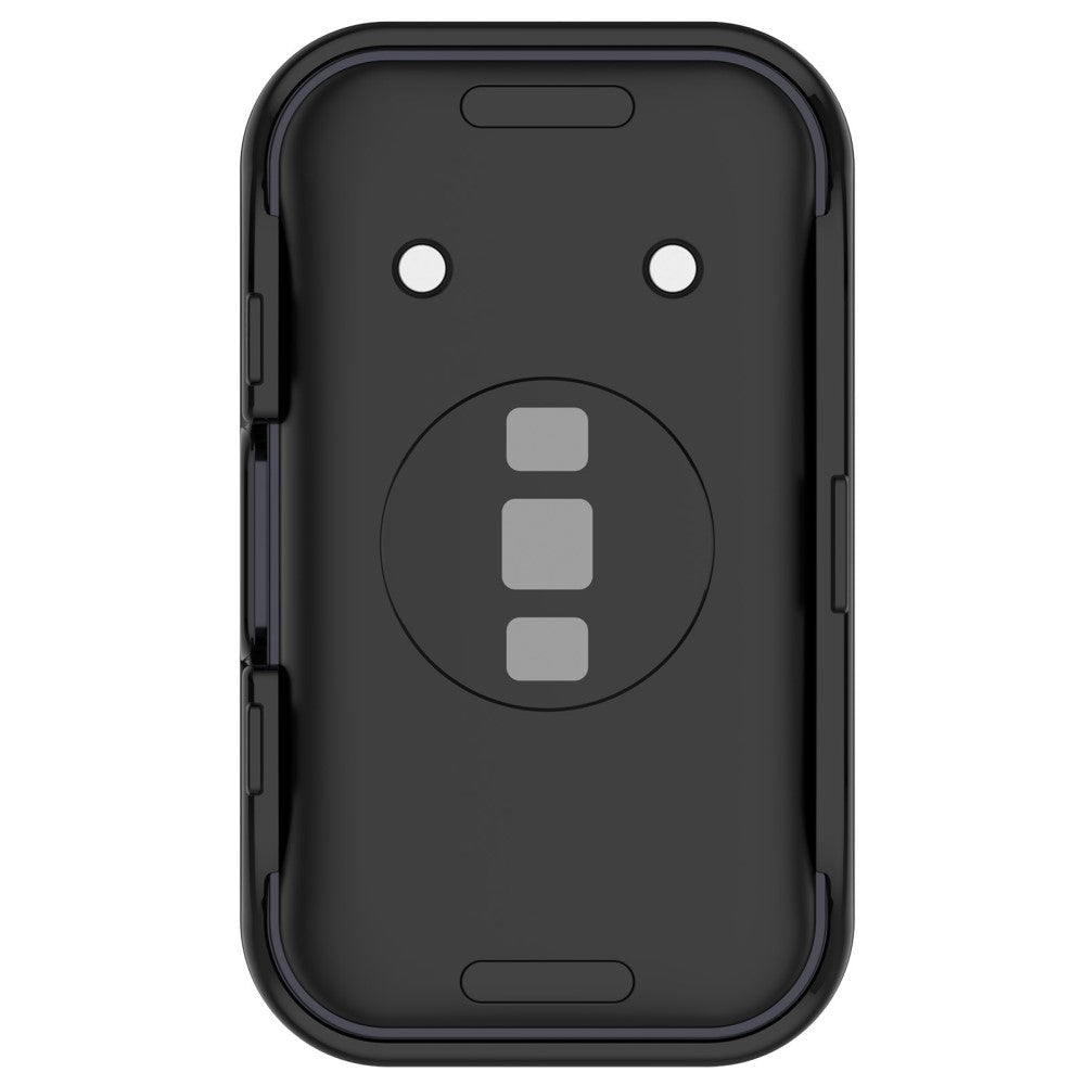 Super Pænt Cover med Skærmbeskytter i Plastik og Hærdet Glas passer til Huawei Band 8 - Sort#serie_2