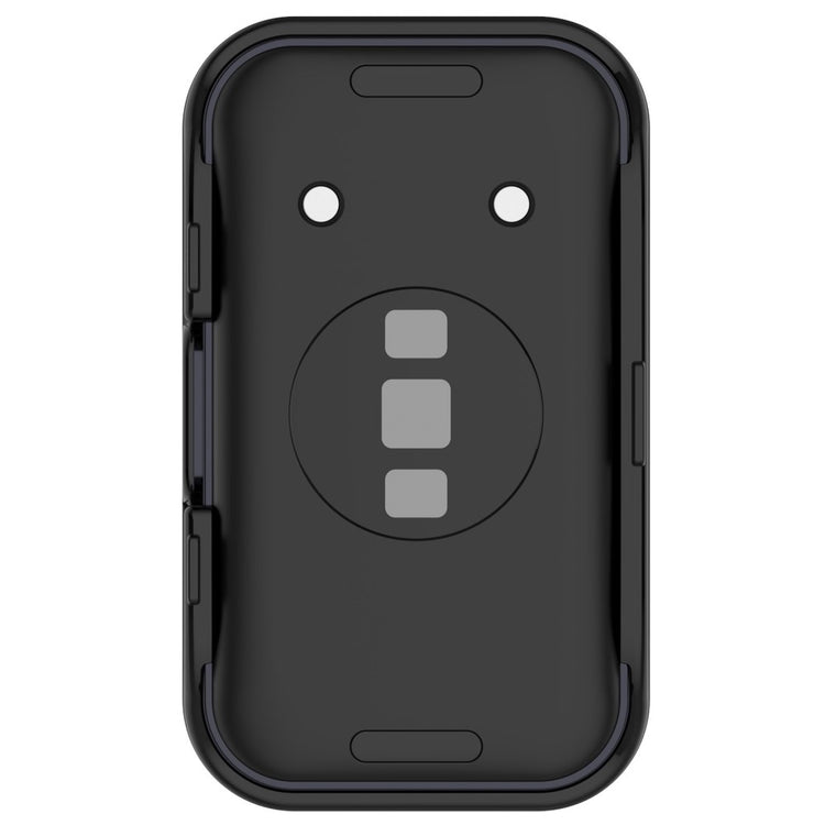 Super Pænt Cover med Skærmbeskytter i Plastik og Hærdet Glas passer til Huawei Band 8 - Sort#serie_2