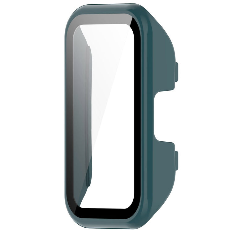 Super Pænt Cover med Skærmbeskytter i Plastik og Hærdet Glas passer til Huawei Band 8 - Grøn#serie_3
