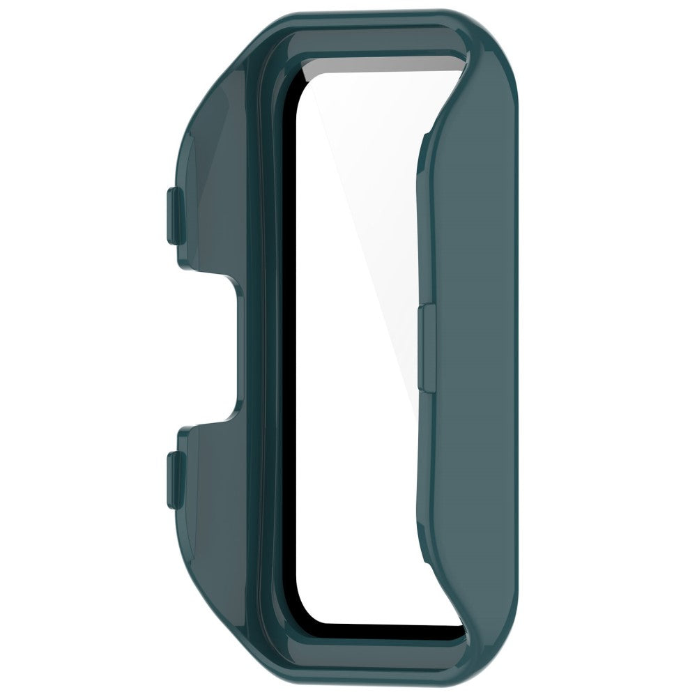Super Pænt Cover med Skærmbeskytter i Plastik og Hærdet Glas passer til Huawei Band 8 - Grøn#serie_3
