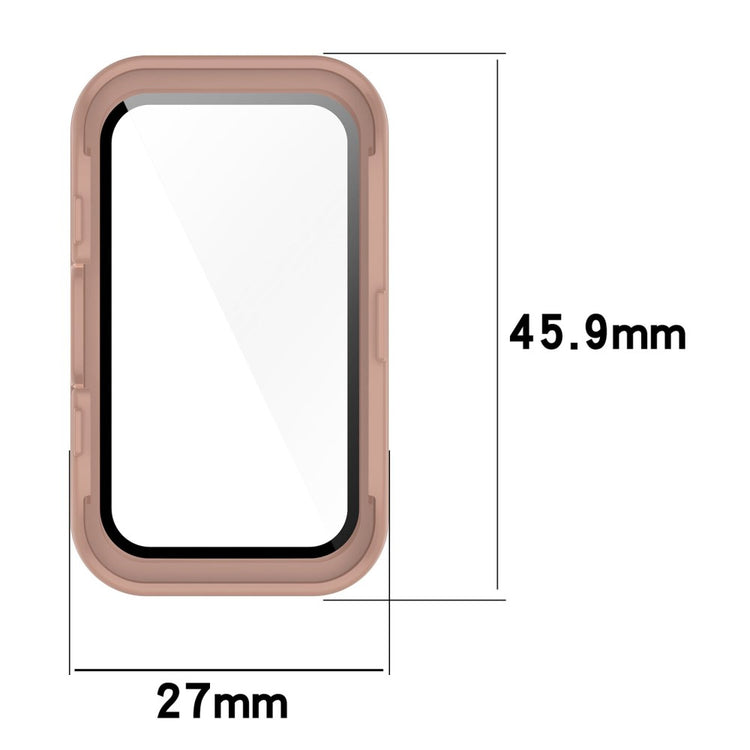 Super Pænt Cover med Skærmbeskytter i Plastik og Hærdet Glas passer til Huawei Band 8 - Grøn#serie_3