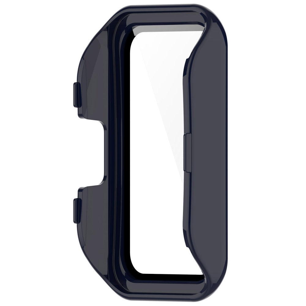 Super Pænt Cover med Skærmbeskytter i Plastik og Hærdet Glas passer til Huawei Band 8 - Blå#serie_4