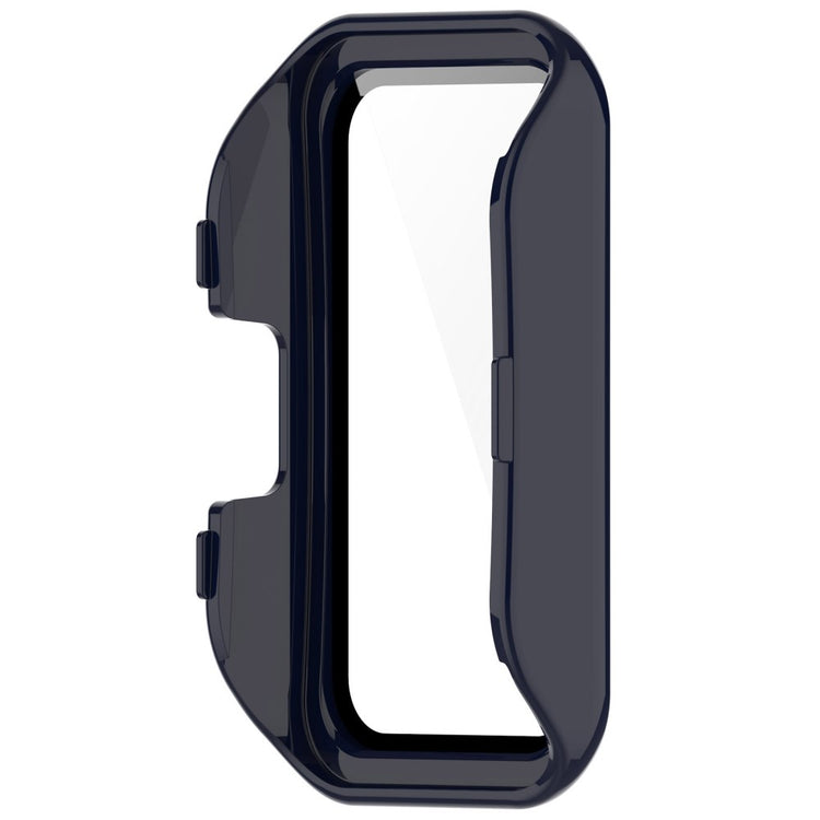 Super Pænt Cover med Skærmbeskytter i Plastik og Hærdet Glas passer til Huawei Band 8 - Blå#serie_4