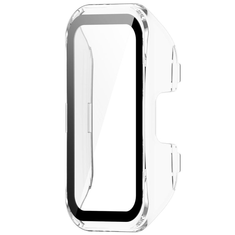 Super Pænt Cover med Skærmbeskytter i Plastik og Hærdet Glas passer til Huawei Band 8 - Gennemsigtig#serie_5