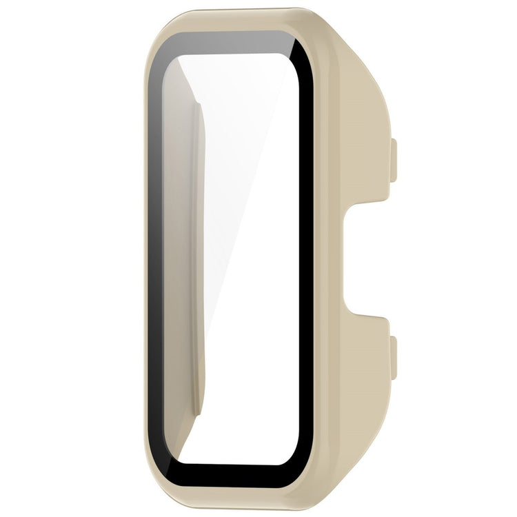 Super Pænt Cover med Skærmbeskytter i Plastik og Hærdet Glas passer til Huawei Band 8 - Hvid#serie_6
