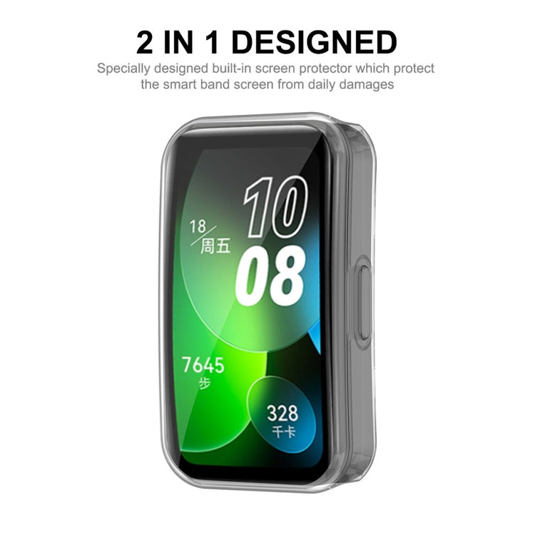 Vildt Fed Silikone Cover passer til Huawei Band 8 - Gennemsigtig#serie_021