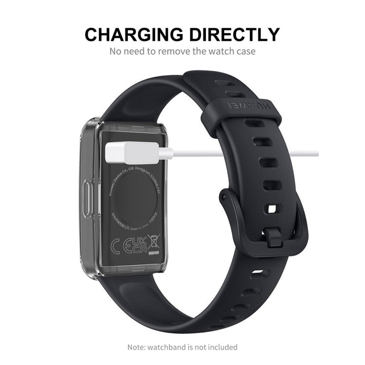 Vildt Fed Silikone Cover passer til Huawei Band 8 - Gennemsigtig#serie_021