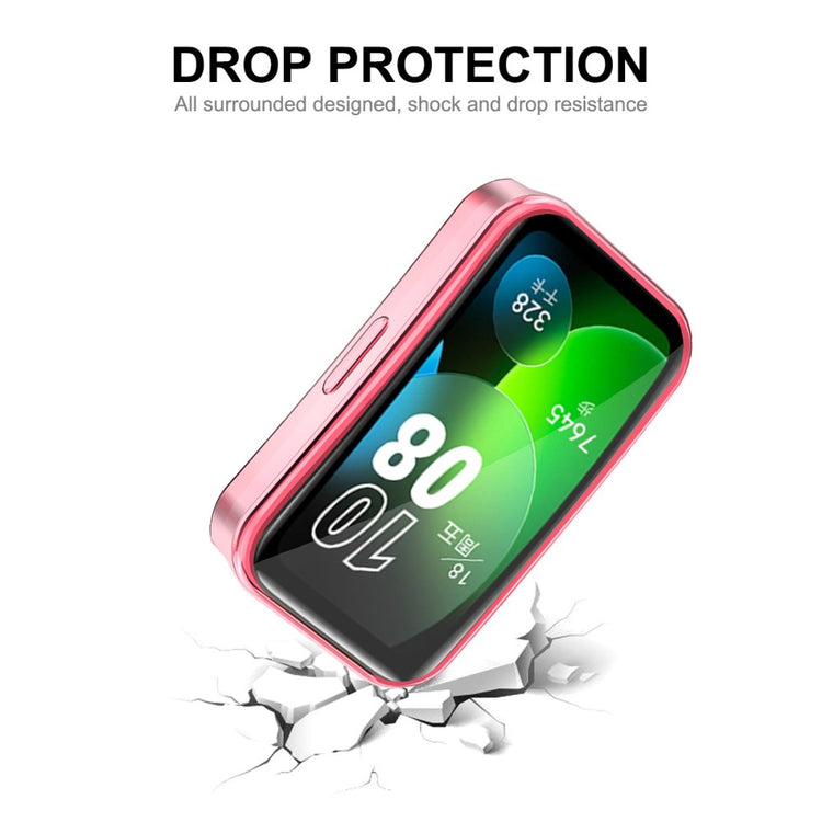 Meget Godt Silikone Cover passer til Huawei Band 8 - Sort#serie_2