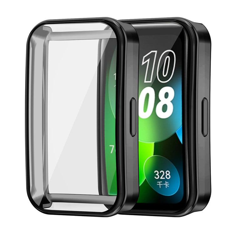 Meget Godt Silikone Cover passer til Huawei Band 8 - Sort#serie_2