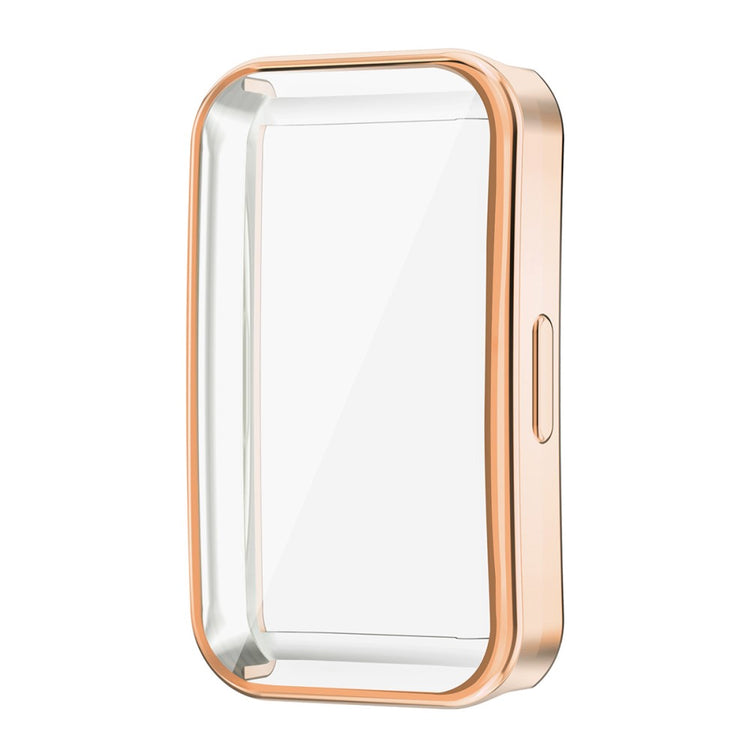 Meget Godt Silikone Cover passer til Huawei Band 8 - Guld#serie_3