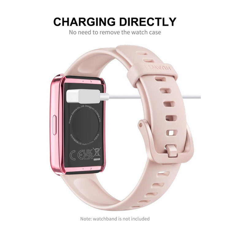 Meget Godt Silikone Cover passer til Huawei Band 8 - Guld#serie_3