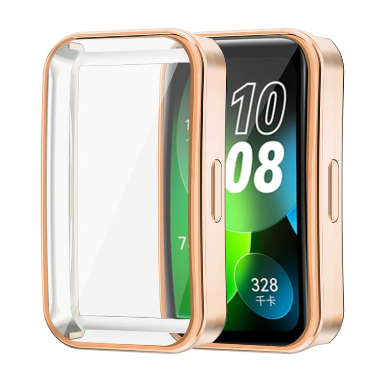 Meget Godt Silikone Cover passer til Huawei Band 8 - Guld#serie_3