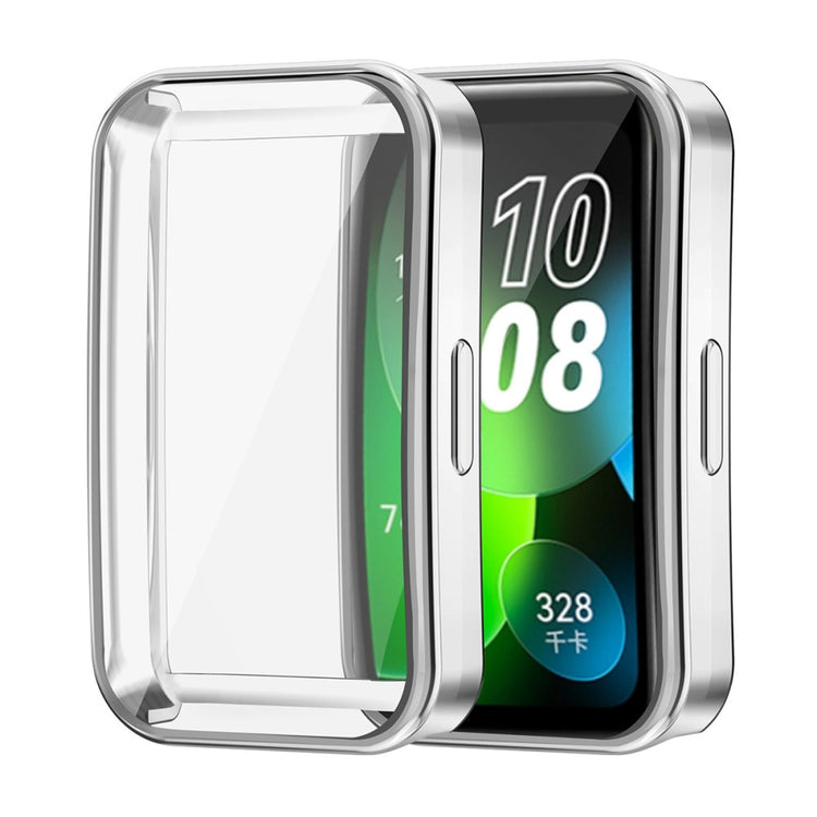 Meget Godt Silikone Cover passer til Huawei Band 8 - Sølv#serie_5