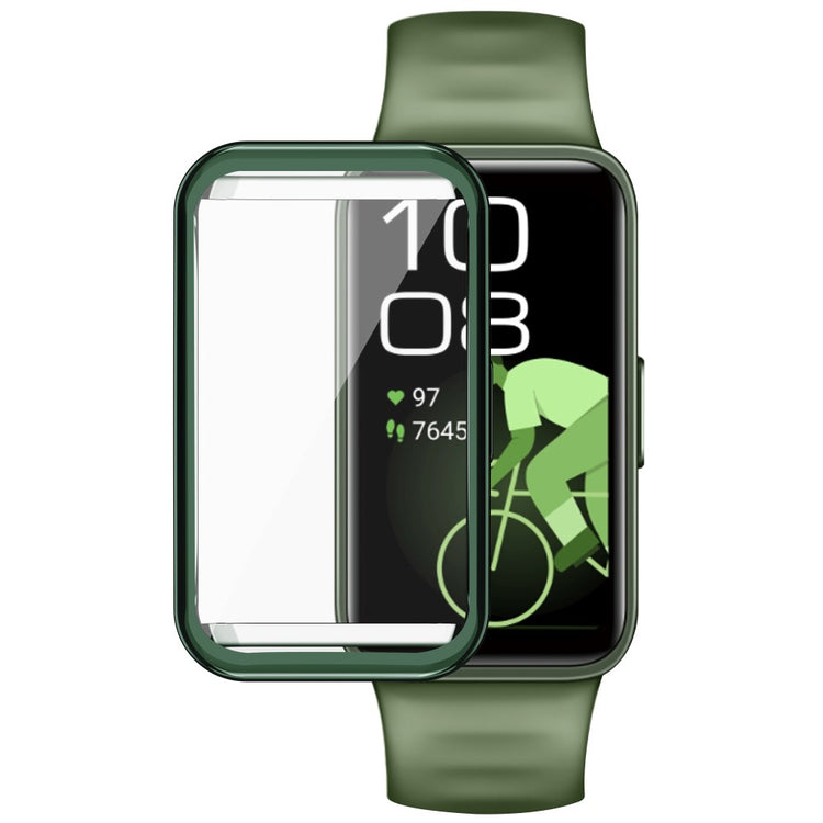 Rigtigt Flot Silikone Cover passer til Huawei Band 8 - Grøn#serie_2