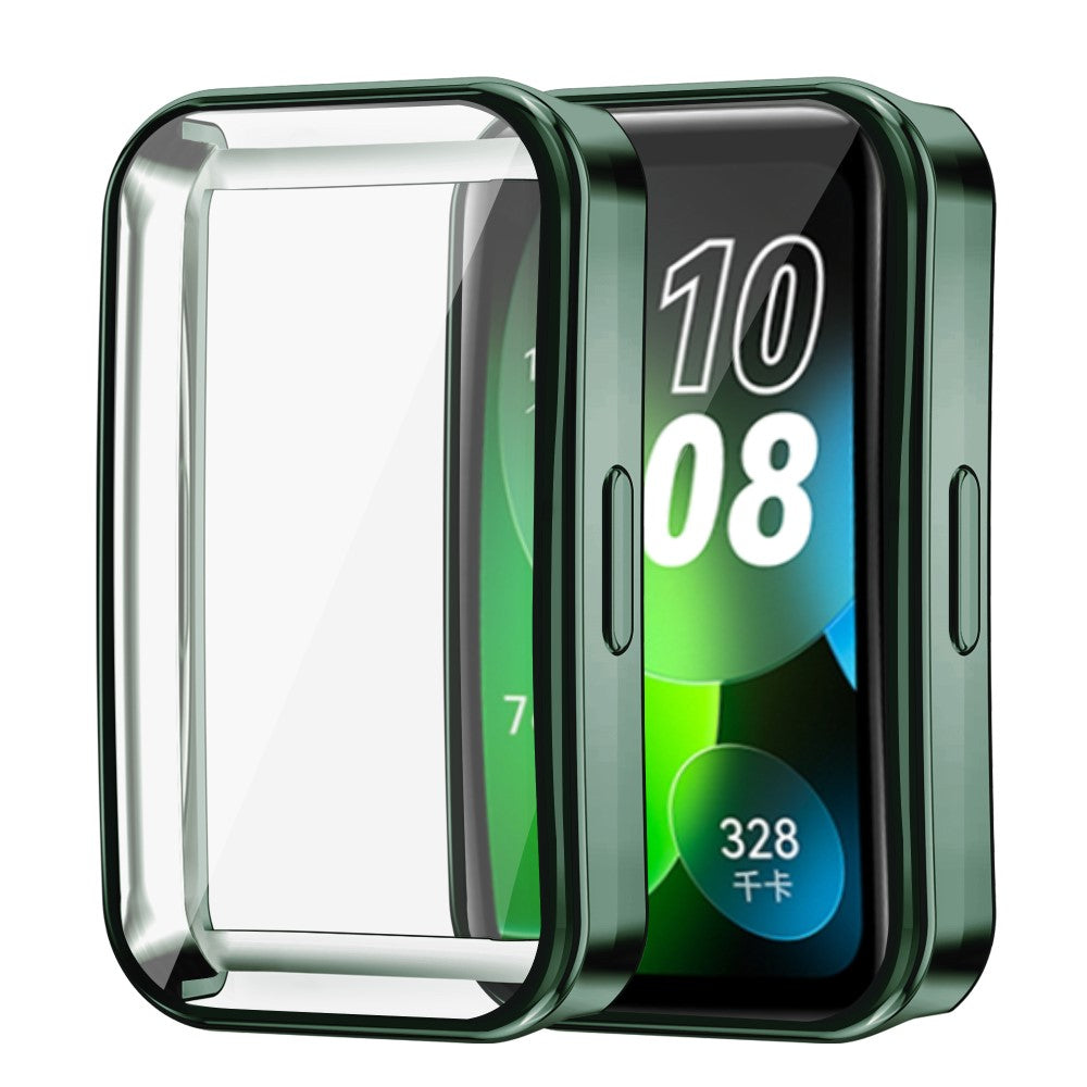Rigtigt Flot Silikone Cover passer til Huawei Band 8 - Grøn#serie_2