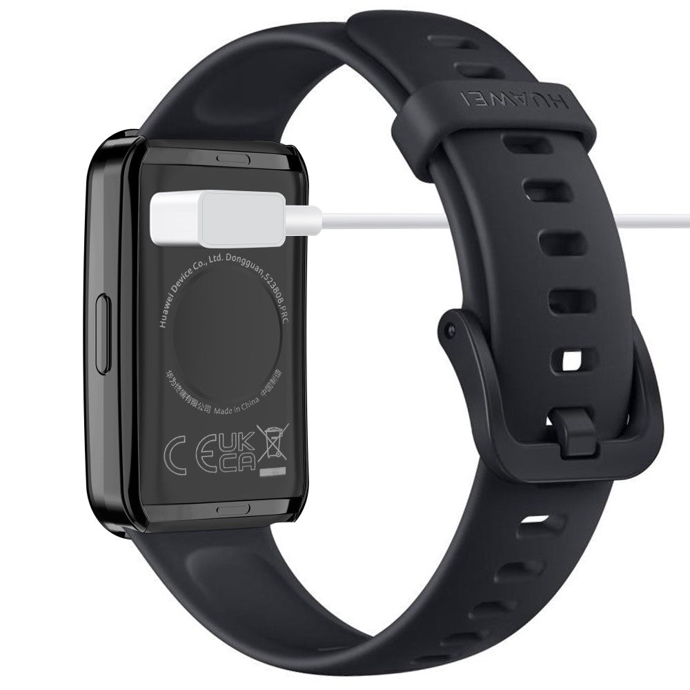Rigtigt Flot Silikone Cover passer til Huawei Band 8 - Sort#serie_3