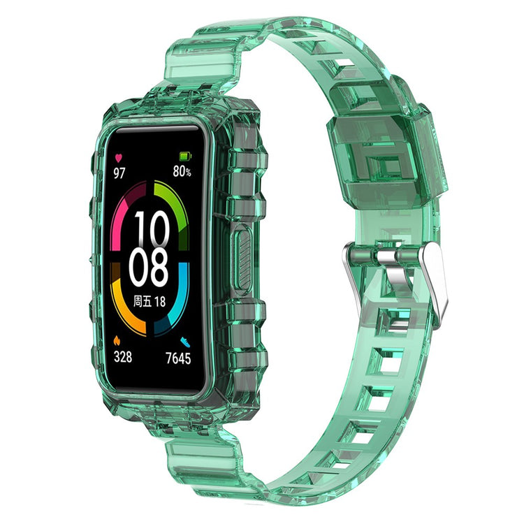 Tidsløst Silikone Universal Rem passer til Smartwatch - Grøn#serie_1