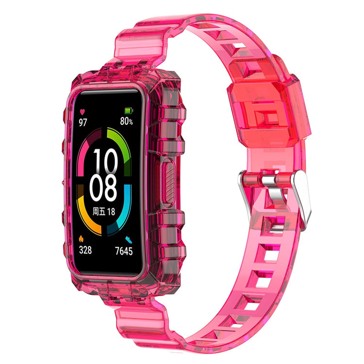 Tidsløst Silikone Universal Rem passer til Smartwatch - Rød#serie_2