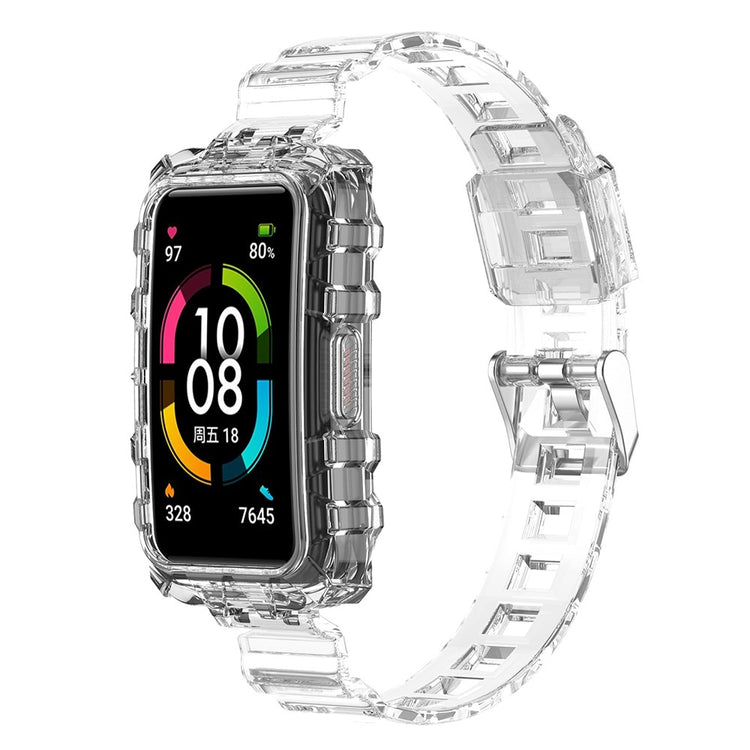 Tidsløst Silikone Universal Rem passer til Smartwatch - Gennemsigtig#serie_6