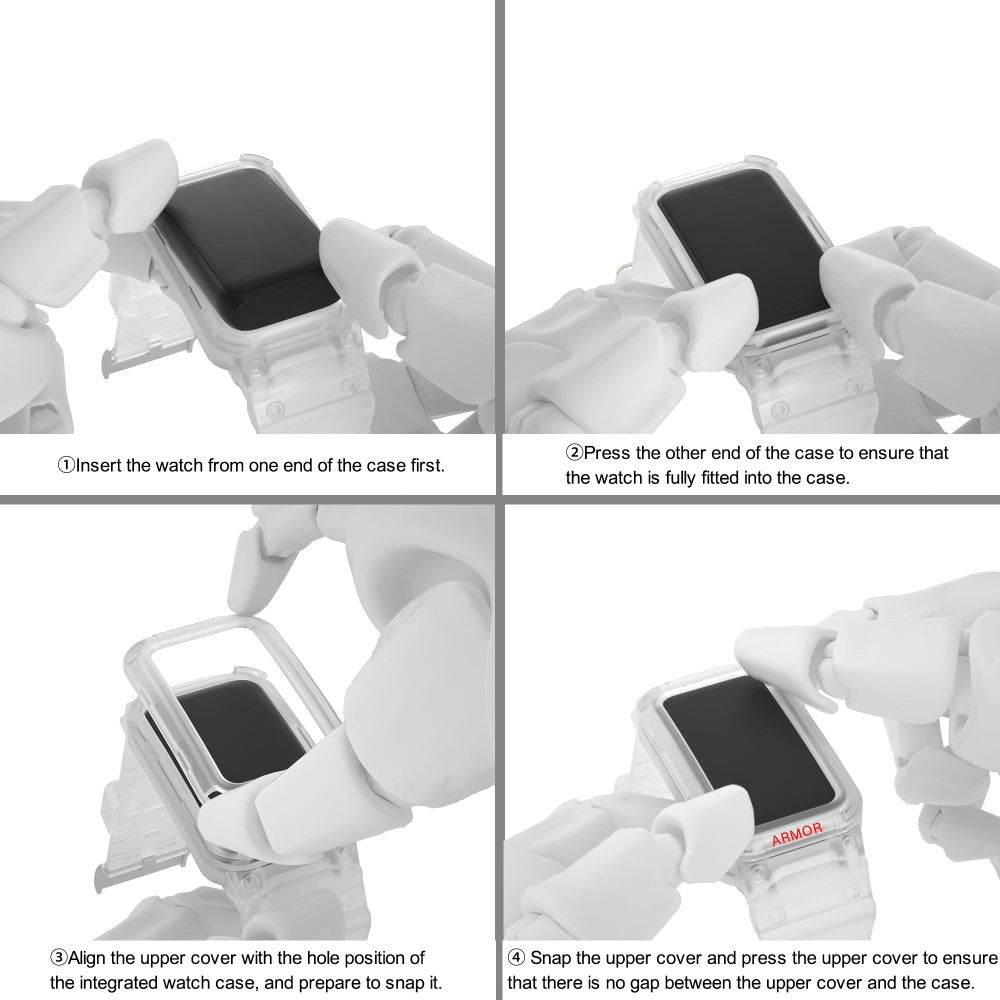 Huawei Band 8 / 7 / 6 strap with protective cover - Transparent#serie_7