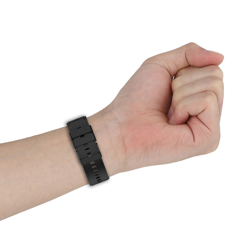 Vildt Sejt Silikone Universal Rem passer til Smartwatch - Sølv#serie_7