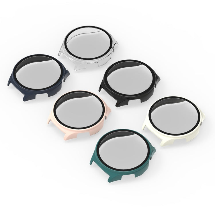 Mega Fed Cover med Skærmbeskytter i Plastik og Hærdet Glas passer til Huawei Watch 4 - Pink#serie_5