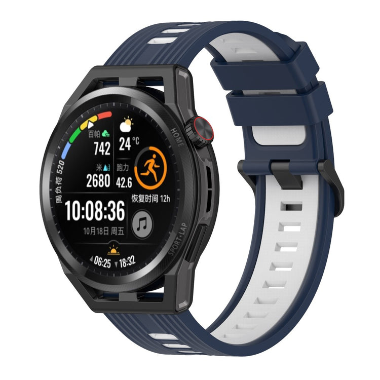 Smuk Metal Og Silikone Universal Rem passer til Smartwatch - Blå#serie_1