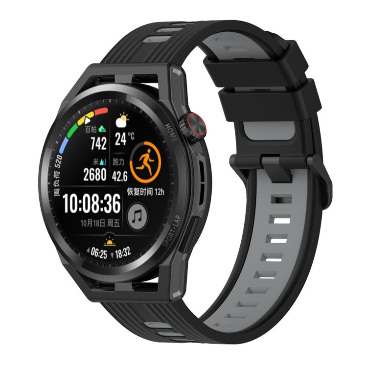 Smuk Metal Og Silikone Universal Rem passer til Smartwatch - Sølv#serie_7