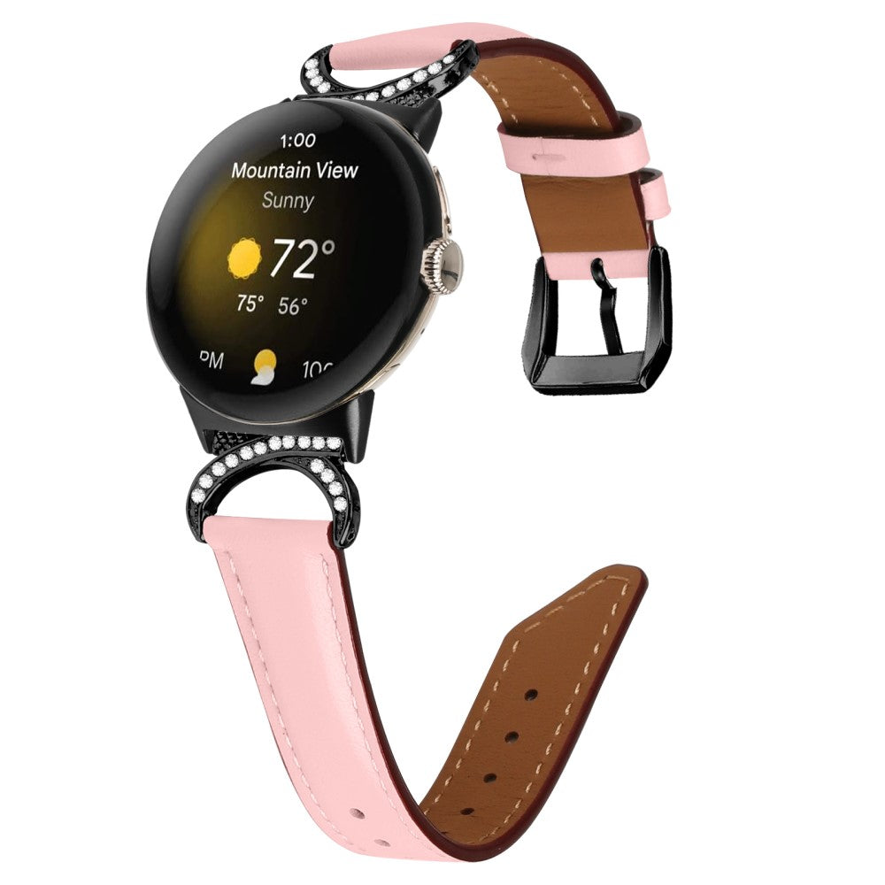 Vildt Fint Kunstlæder Rem passer til Google Pixel Watch - Pink#serie_2