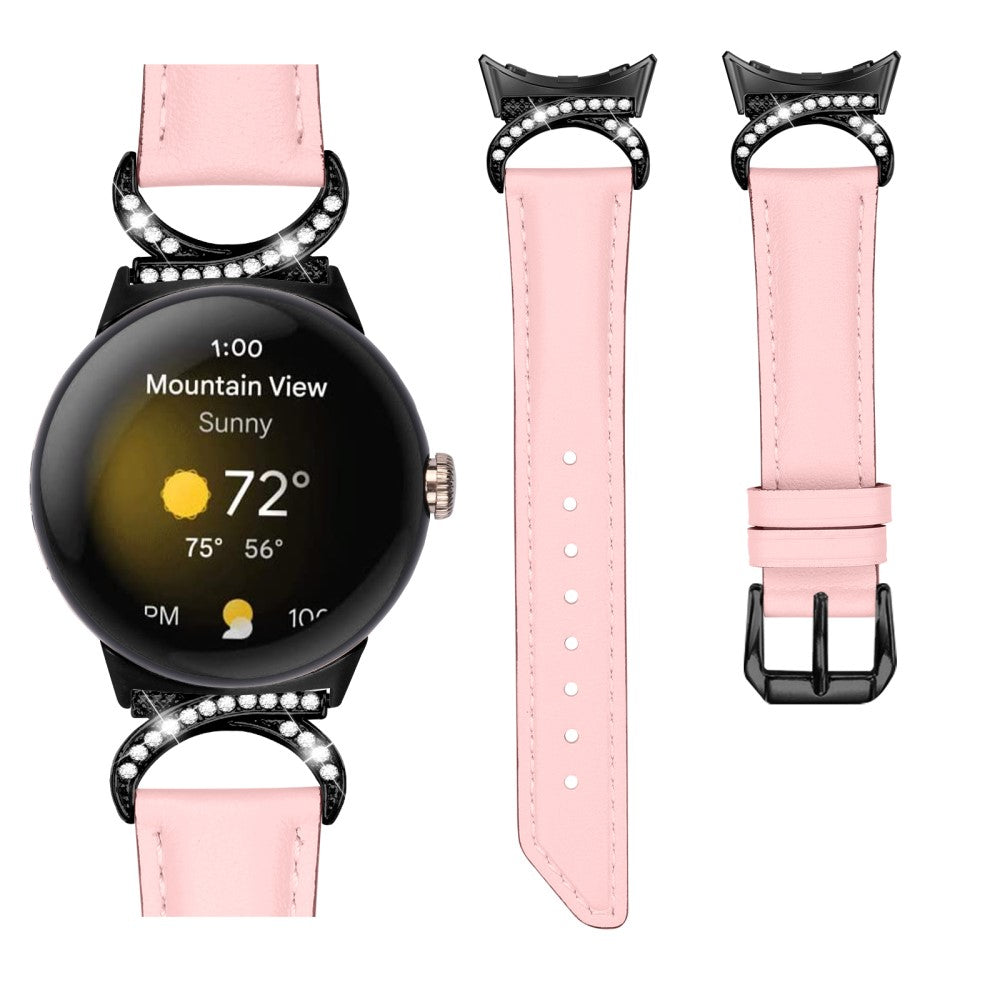 Vildt Fint Kunstlæder Rem passer til Google Pixel Watch - Pink#serie_2
