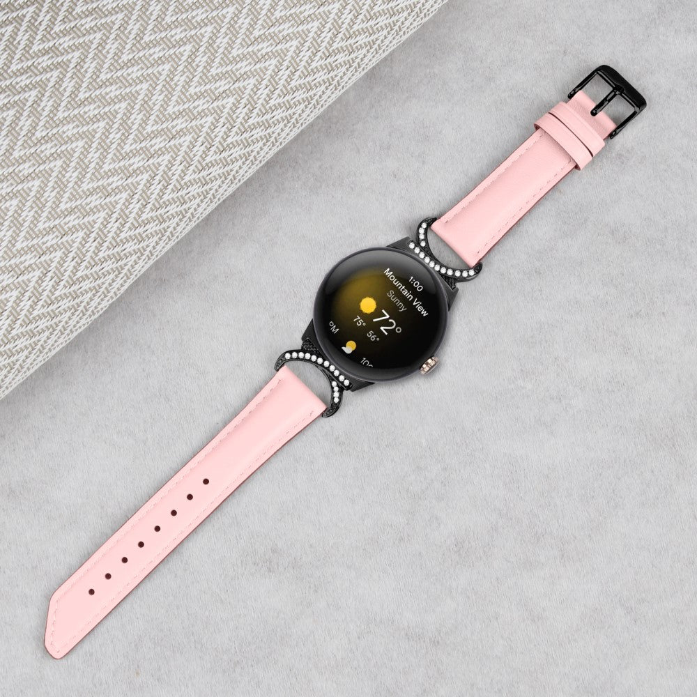 Vildt Fint Kunstlæder Rem passer til Google Pixel Watch - Pink#serie_2