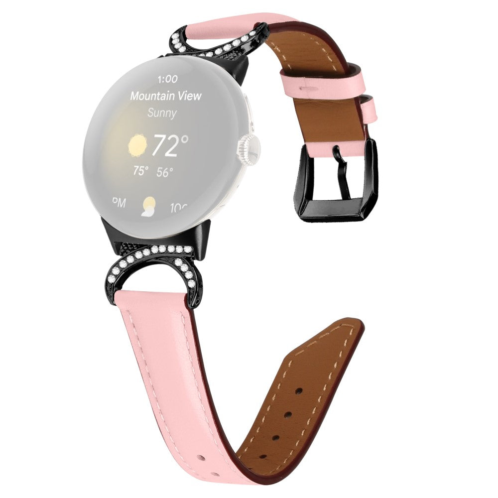 Vildt Fint Kunstlæder Rem passer til Google Pixel Watch - Pink#serie_2