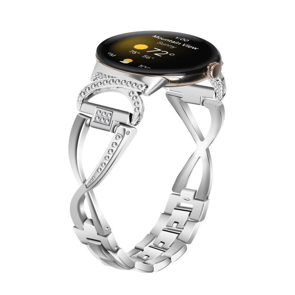 Super Godt Metal Rem passer til Google Pixel Watch - Sølv#serie_1