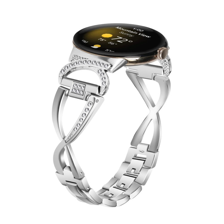 Super Godt Metal Rem passer til Google Pixel Watch - Sølv#serie_1