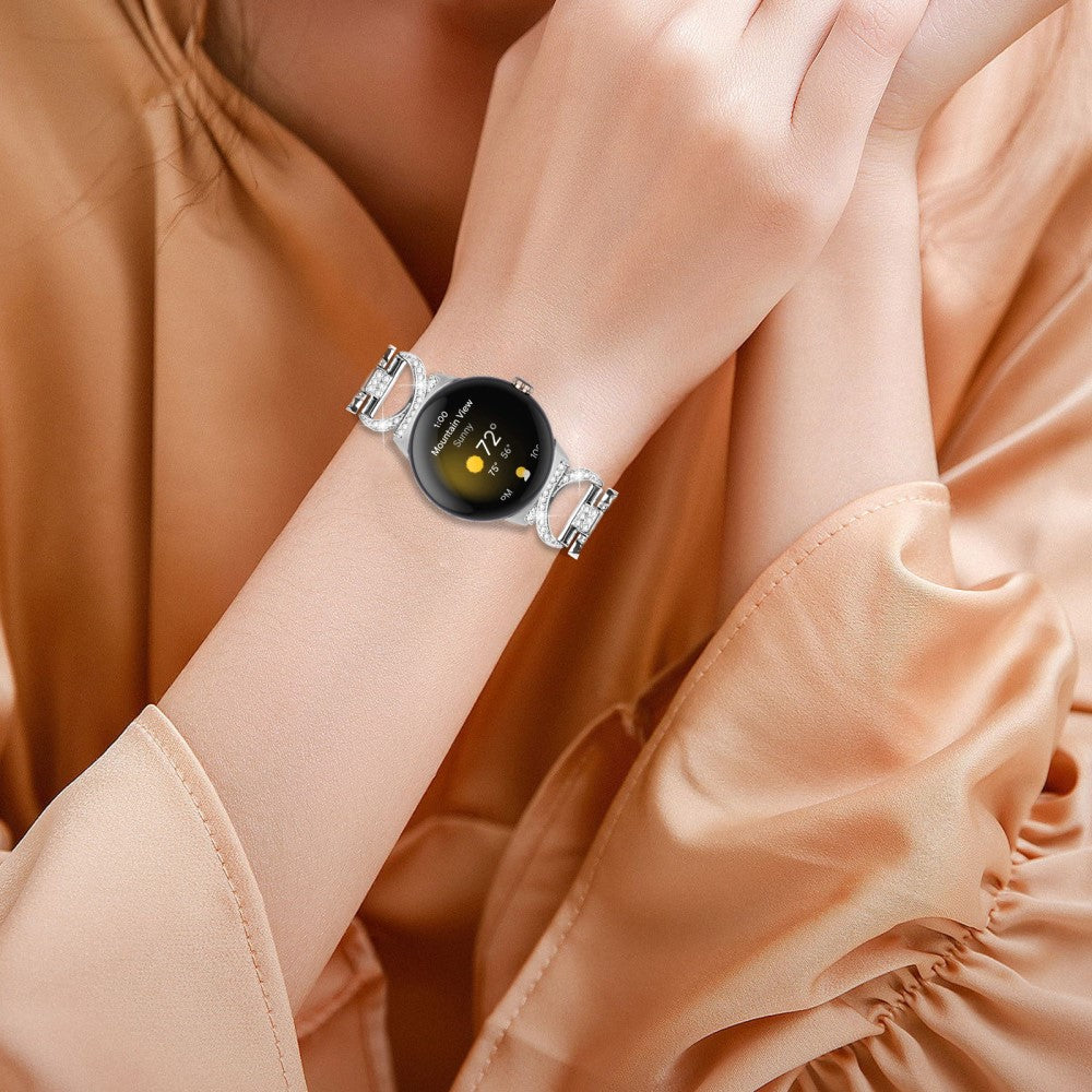 Super Godt Metal Rem passer til Google Pixel Watch - Sølv#serie_1