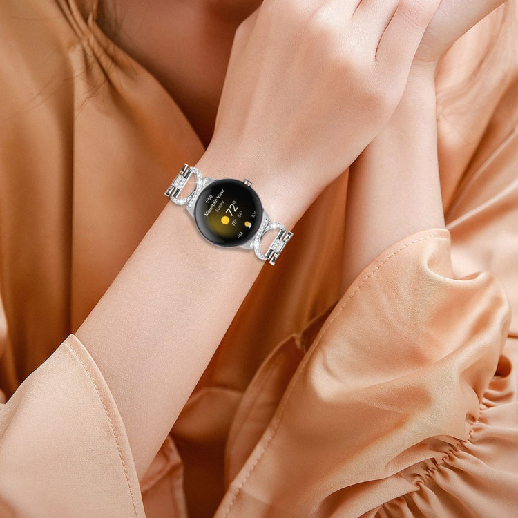 Super Godt Metal Rem passer til Google Pixel Watch - Sølv#serie_1