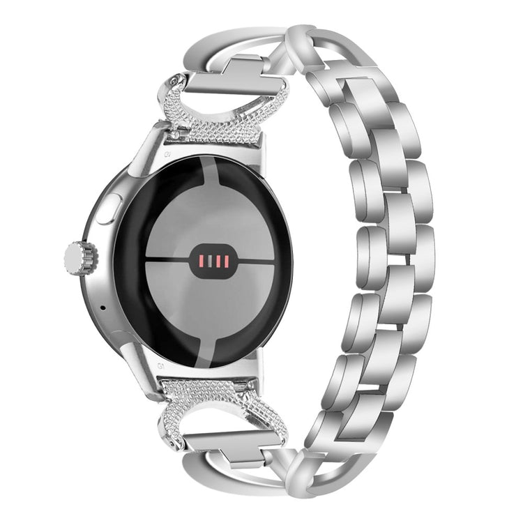 Super Godt Metal Rem passer til Google Pixel Watch - Sølv#serie_1