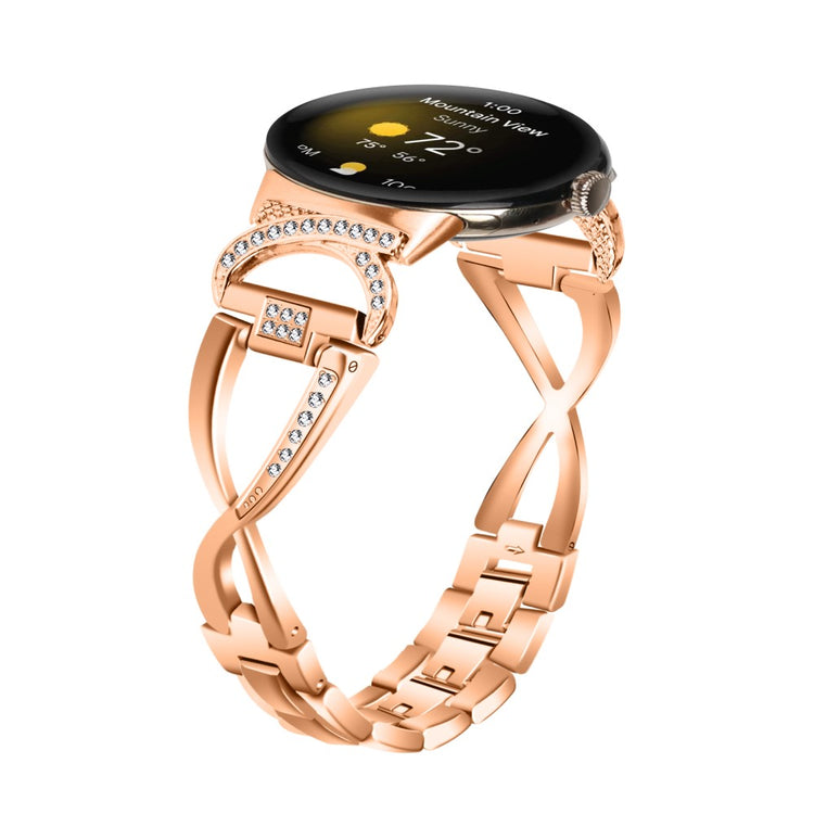 Super Godt Metal Rem passer til Google Pixel Watch - Pink#serie_2