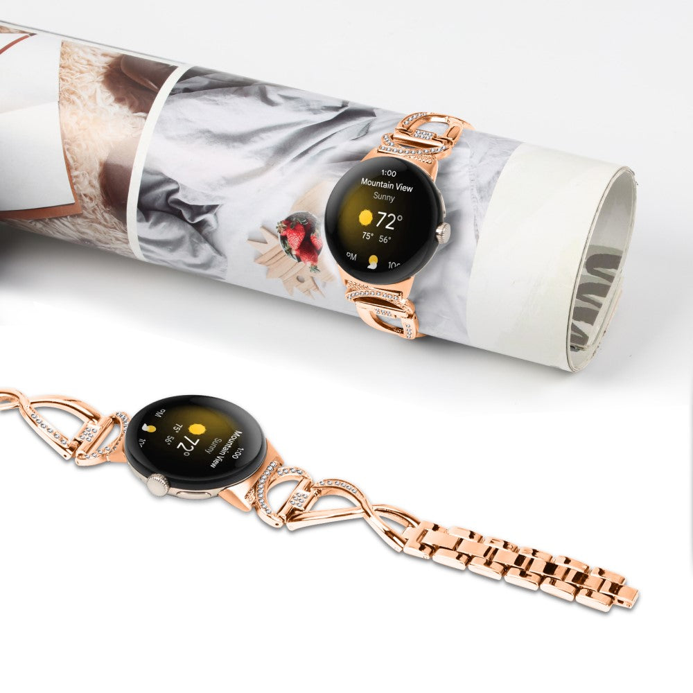 Super Godt Metal Rem passer til Google Pixel Watch - Pink#serie_2