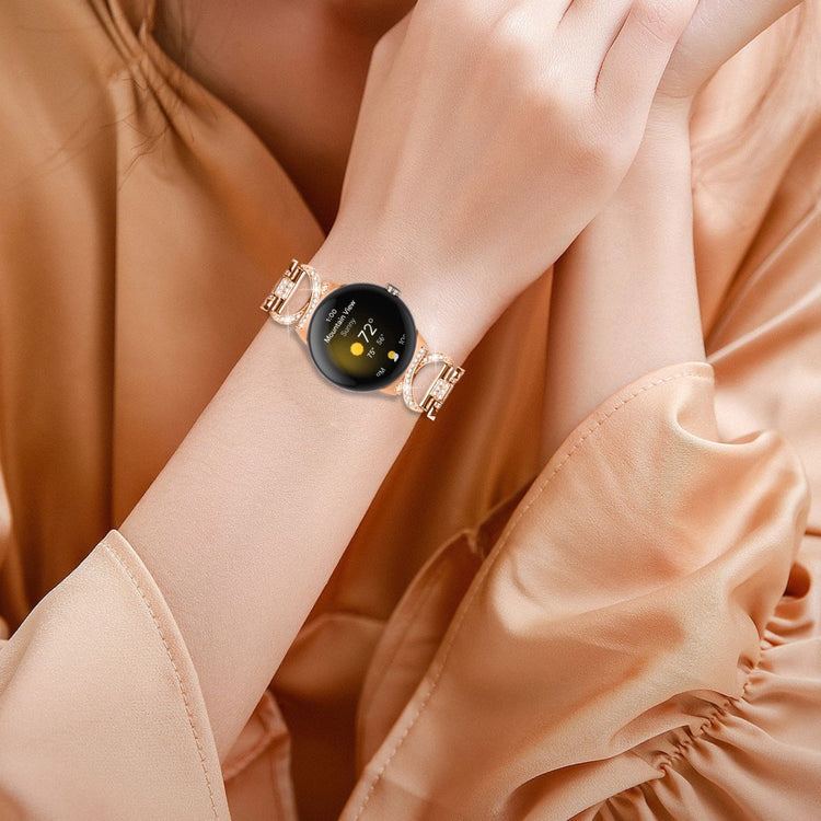 Super Godt Metal Rem passer til Google Pixel Watch - Pink#serie_2