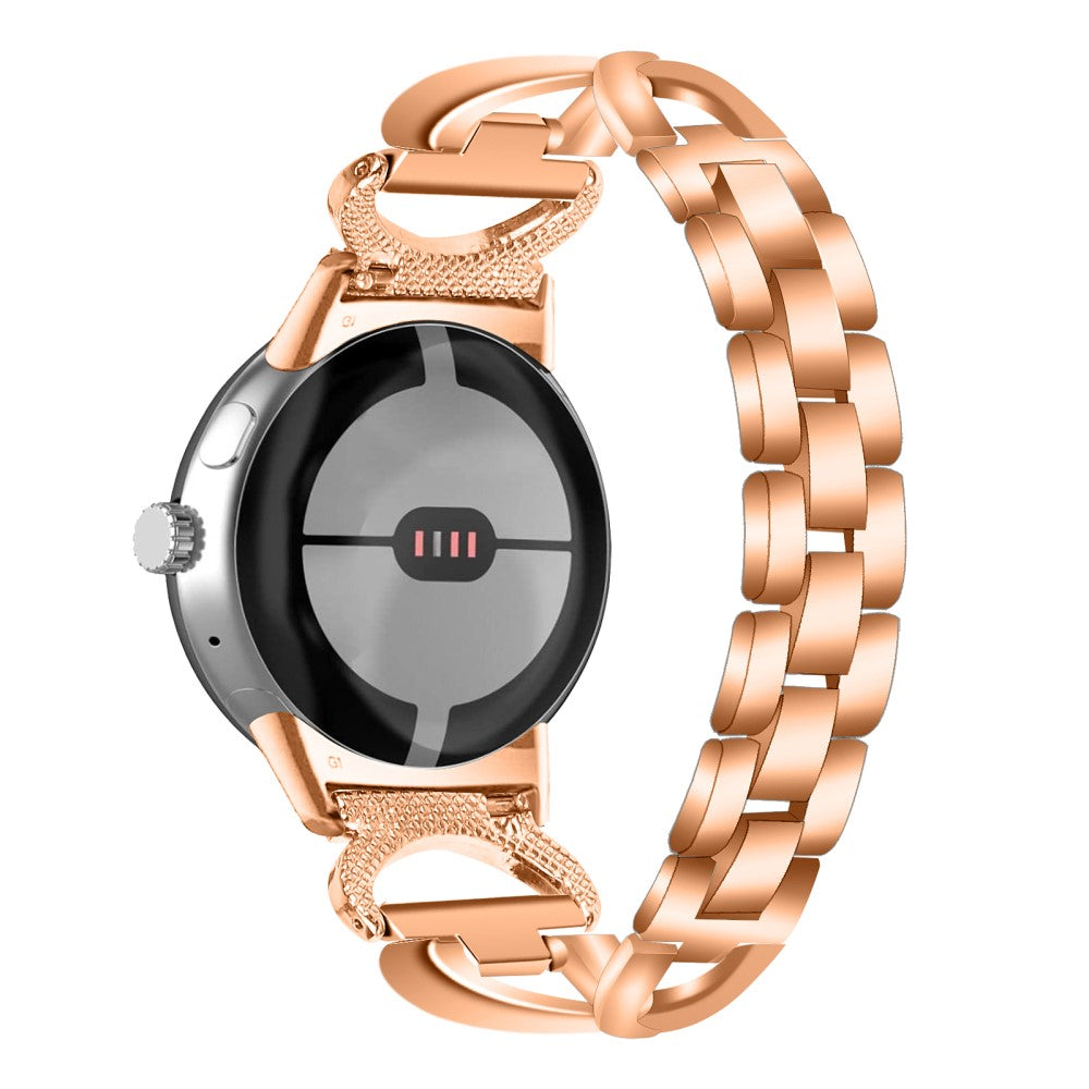 Super Godt Metal Rem passer til Google Pixel Watch - Pink#serie_2