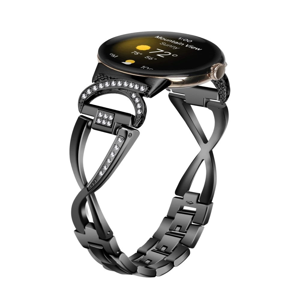 Super Godt Metal Rem passer til Google Pixel Watch - Sort#serie_3