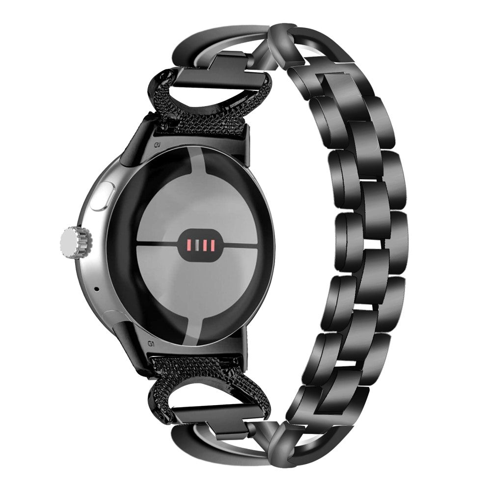 Super Godt Metal Rem passer til Google Pixel Watch - Sort#serie_3