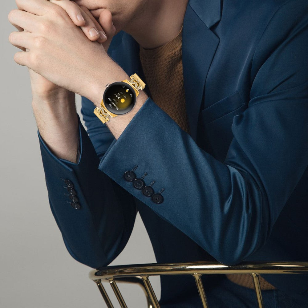 Google Pixel Watch stainless steel strap with buckle -  Gold#serie_1