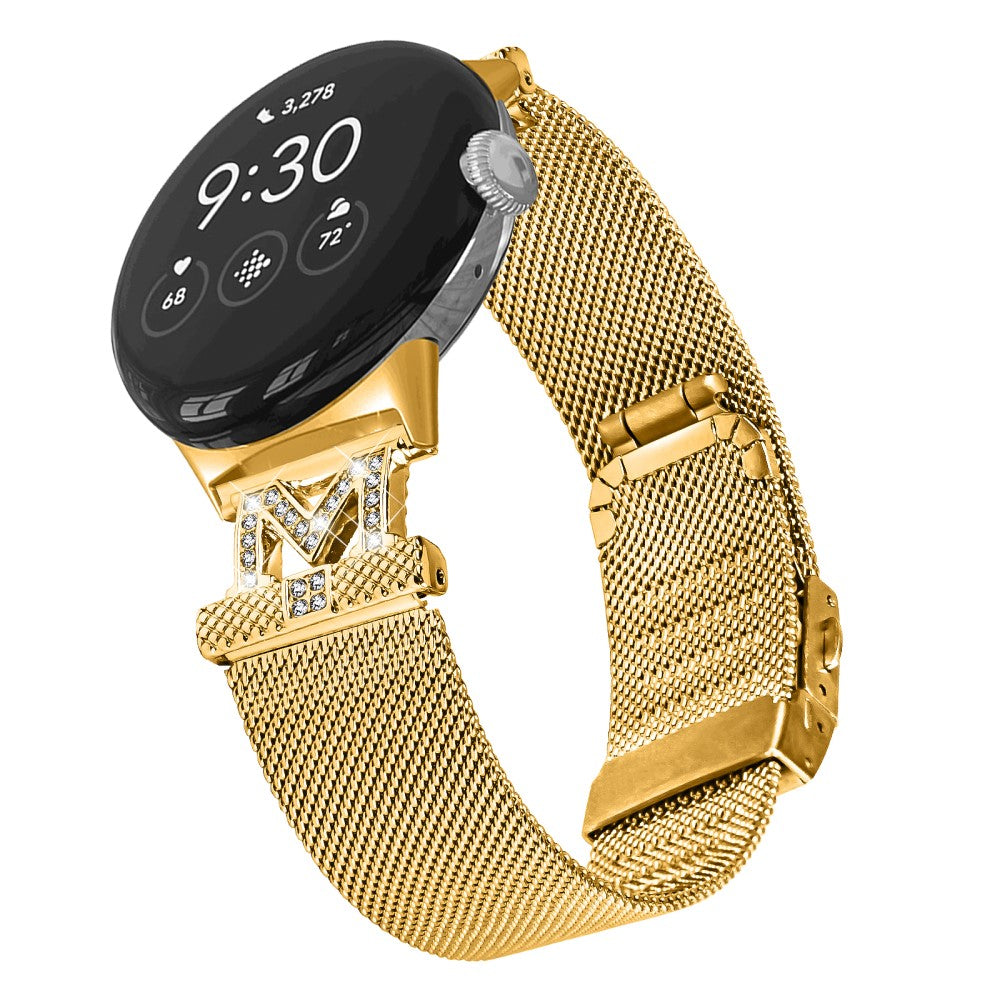 Google Pixel Watch stainless steel strap with buckle -  Gold#serie_1