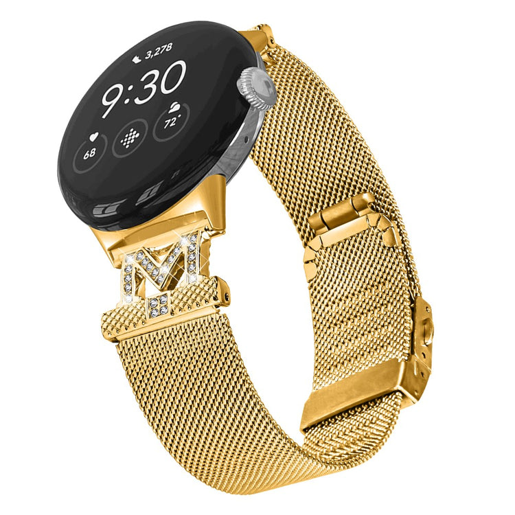 Google Pixel Watch stainless steel strap with buckle -  Gold#serie_1